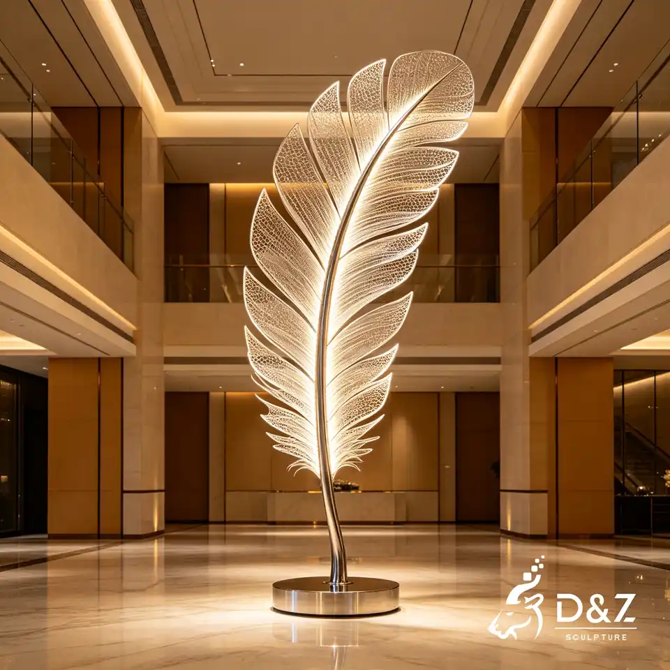 Large Feather Floor Lamp 1 Large Feather Floor Lamp 1