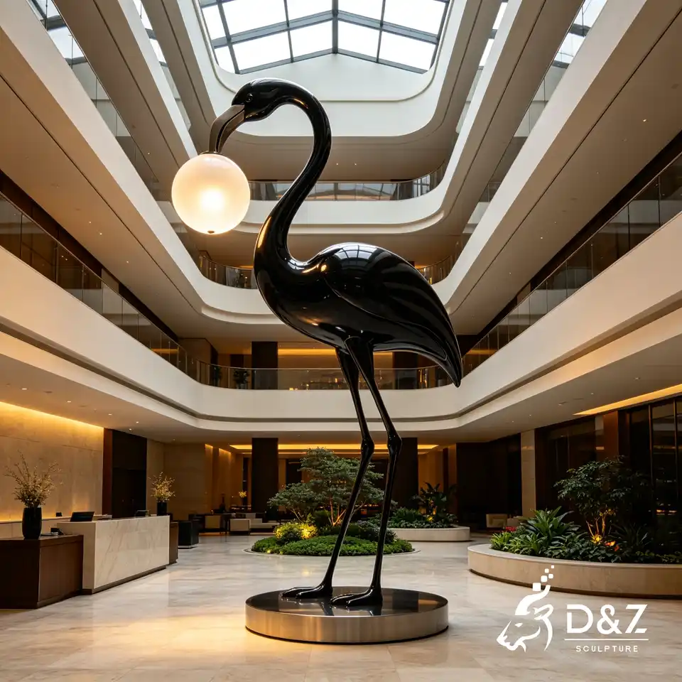 Metal Floor Lamp with Birds 1 Metal Floor Lamp with Birds 1