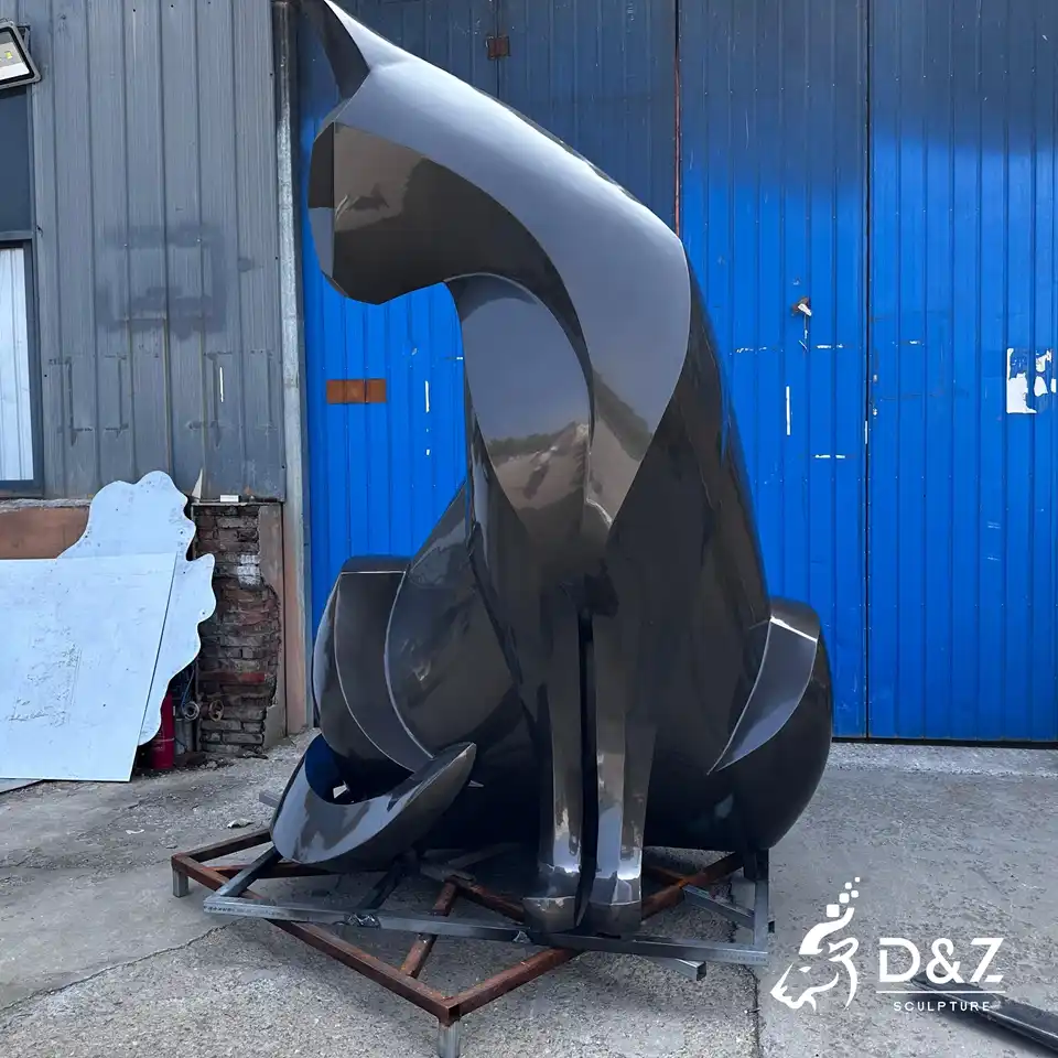 Outdoor Metal Cat Sculpture | Black Looking Back Sitting Cat 3 Outdoor Metal Cat Sculpture | Black Looking Back Sitting Cat 3