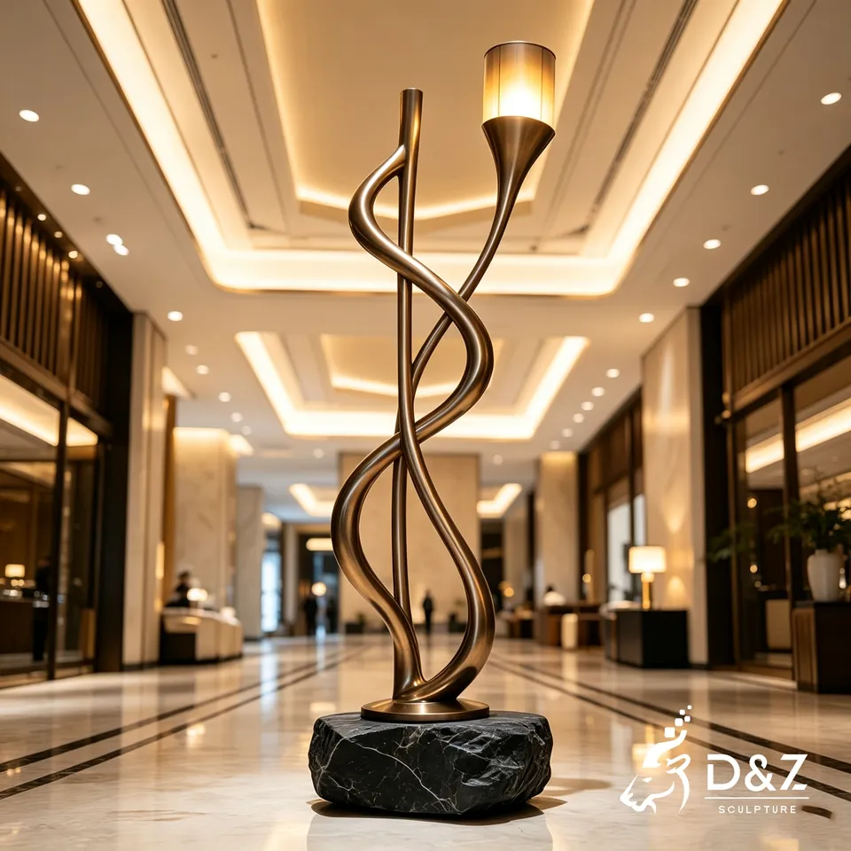 Statue of Liberty Floor Lamp | Abstract Bronze Floor Lamp Sculpture 3 Statue of Liberty Floor Lamp | Abstract Bronze Floor Lamp Sculpture 3