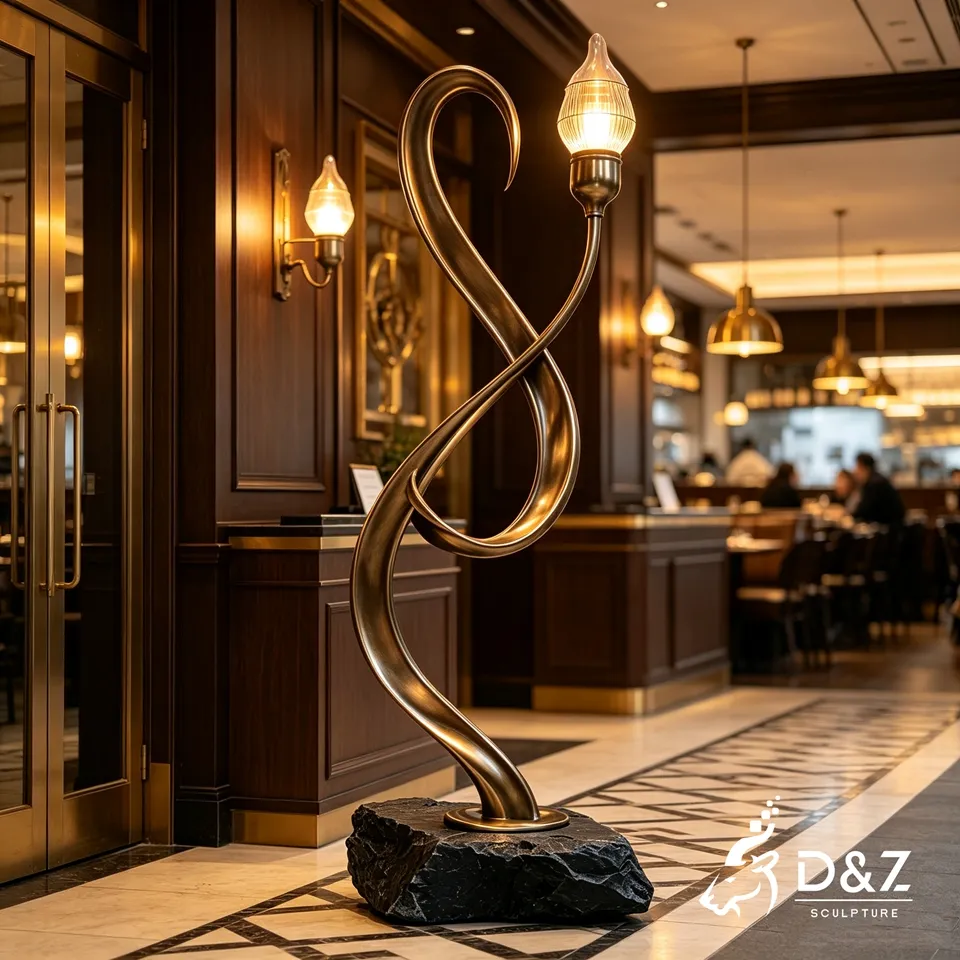 Statue of Liberty Floor Lamp | Abstract Bronze Floor Lamp Sculpture 4 Statue of Liberty Floor Lamp | Abstract Bronze Floor Lamp Sculpture 4