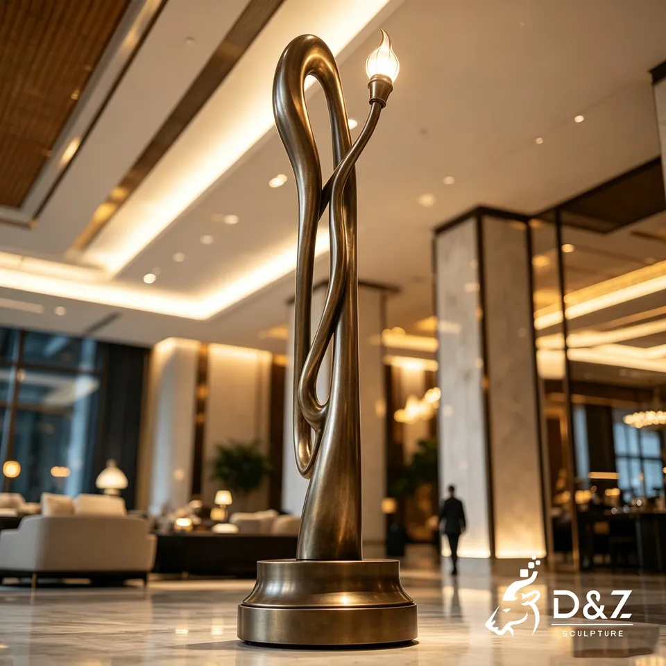 Statue of Liberty Floor Lamp | Abstract Bronze Floor Lamp Sculpture 6 Statue of Liberty Floor Lamp | Abstract Bronze Floor Lamp Sculpture 6