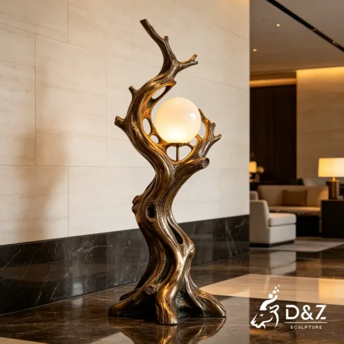 Bronze Driftwood Floor Lamp | Handcrafted Sculptural Lighting Art for Luxury Interiors 1 Bronze Driftwood Floor Lamp | Handcrafted Sculptural Lighting Art for Luxury Interiors 1