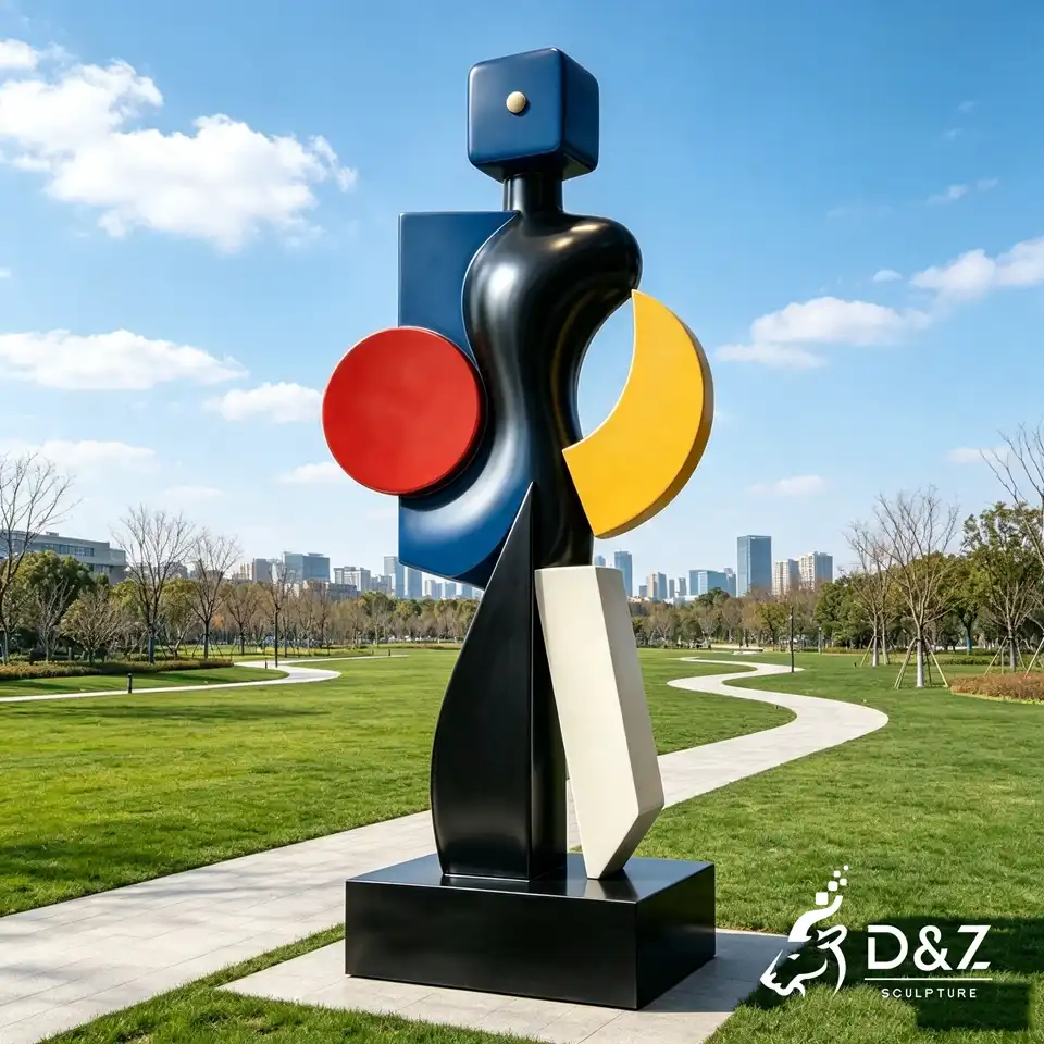 Modern Art Geometric Sculpture | Abstract Cubist Human Sculpture 2 Modern Art Geometric Sculpture | Abstract Cubist Human Sculpture 2