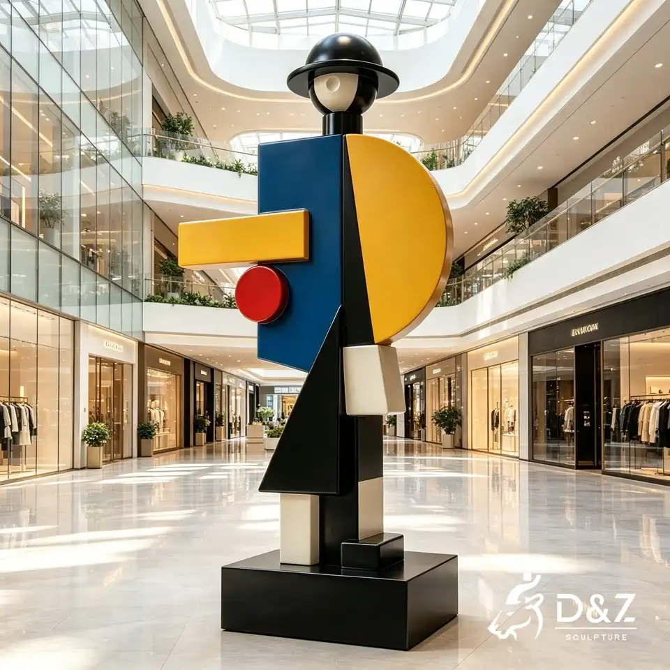 Modern Art Geometric Sculpture | Abstract Cubist Human Sculpture 5 Modern Art Geometric Sculpture | Abstract Cubist Human Sculpture 5