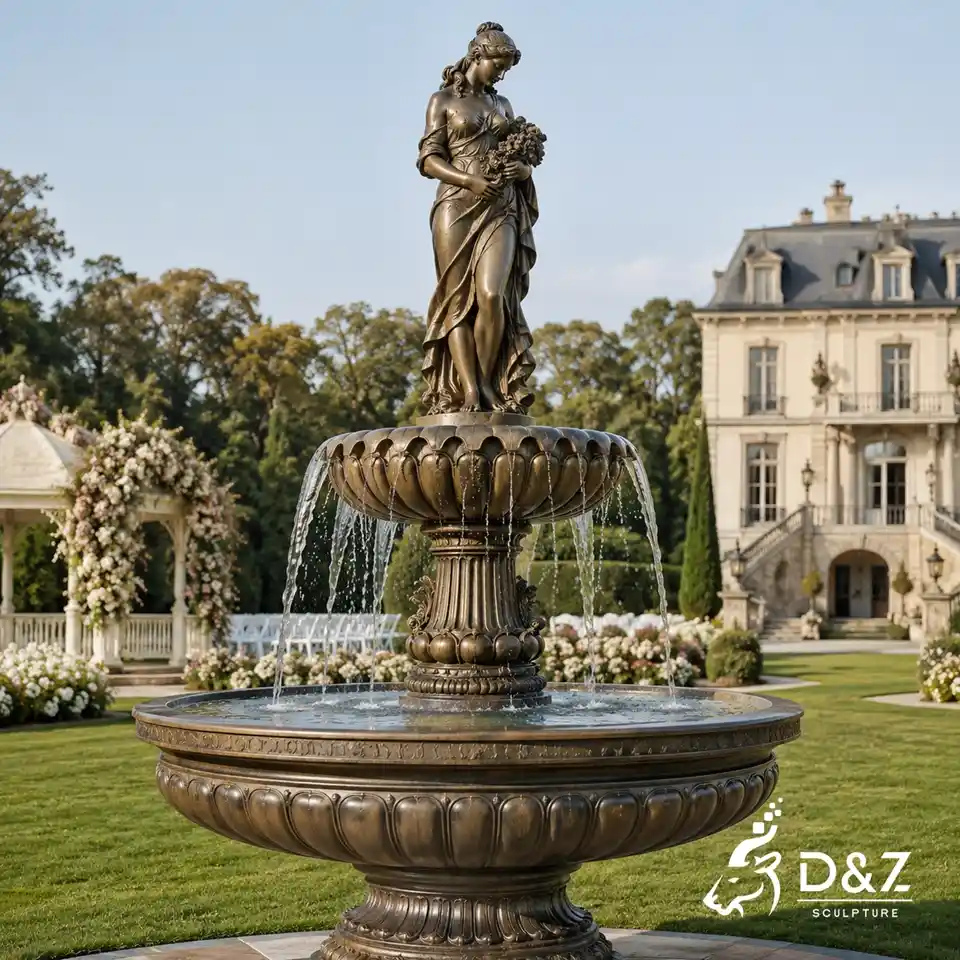 European Style Bronze Lady Fountain Statue for Outdoor Gardens 2 European Style Bronze Lady Fountain Statue for Outdoor Gardens 2