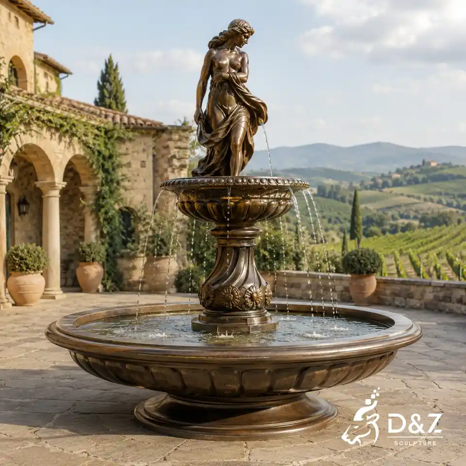 European Style Bronze Lady Fountain Statue for Outdoor Gardens 4 European Style Bronze Lady Fountain Statue for Outdoor Gardens 4