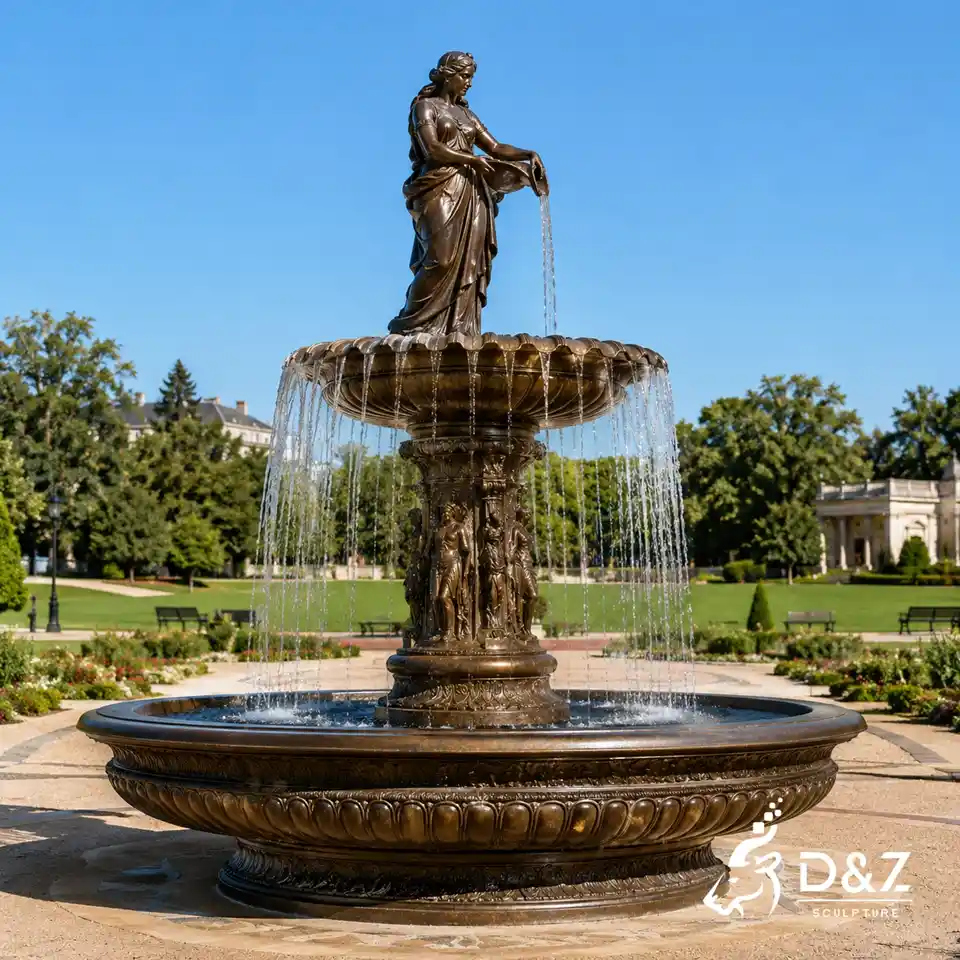 European Style Bronze Lady Fountain Statue for Outdoor Gardens 5 European Style Bronze Lady Fountain Statue for Outdoor Gardens 5