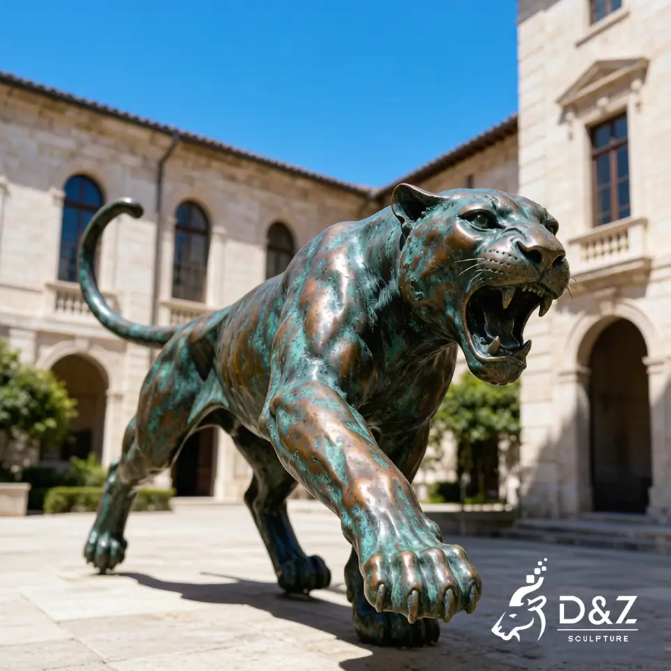 Bronze Leopard Sculpture | Custom Wildlife Animal Statue for Outdoor Public Art 5 Bronze Leopard Sculpture | Custom Wildlife Animal Statue for Outdoor Public Art 5