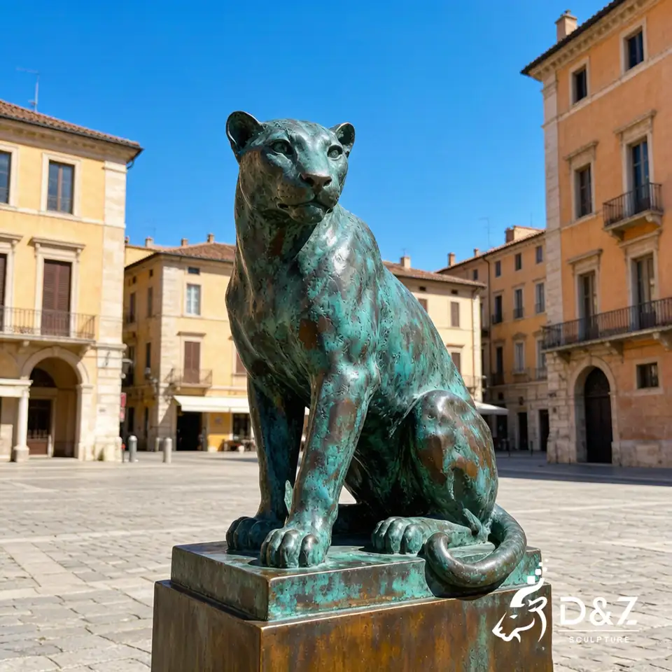 Bronze Leopard Sculpture | Custom Wildlife Animal Statue for Outdoor Public Art 6 Bronze Leopard Sculpture | Custom Wildlife Animal Statue for Outdoor Public Art 6