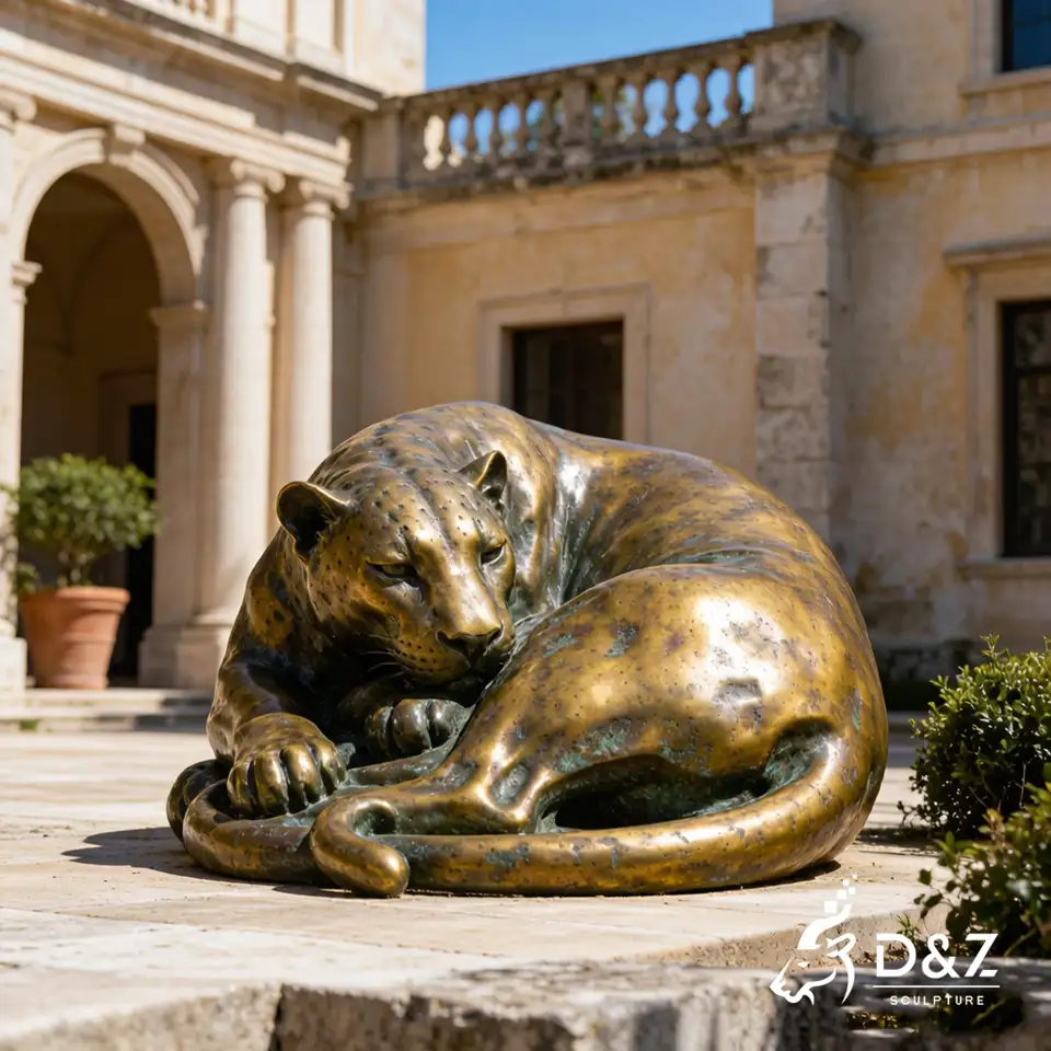 Bronze Leopard Sculpture | Custom Wildlife Animal Statue for Outdoor Public Art 7 Bronze Leopard Sculpture | Custom Wildlife Animal Statue for Outdoor Public Art 7